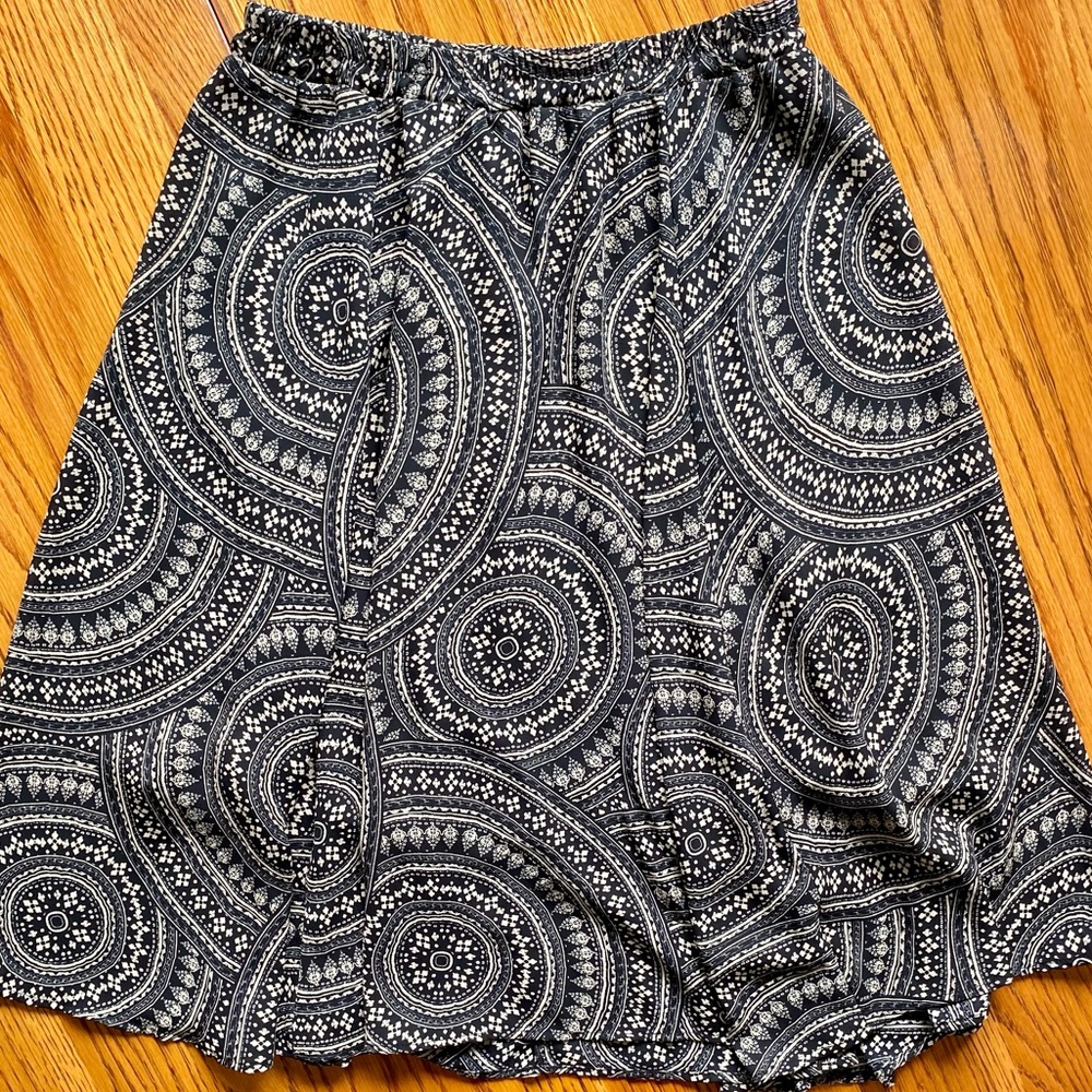 Boho Flowy Midi Skirt